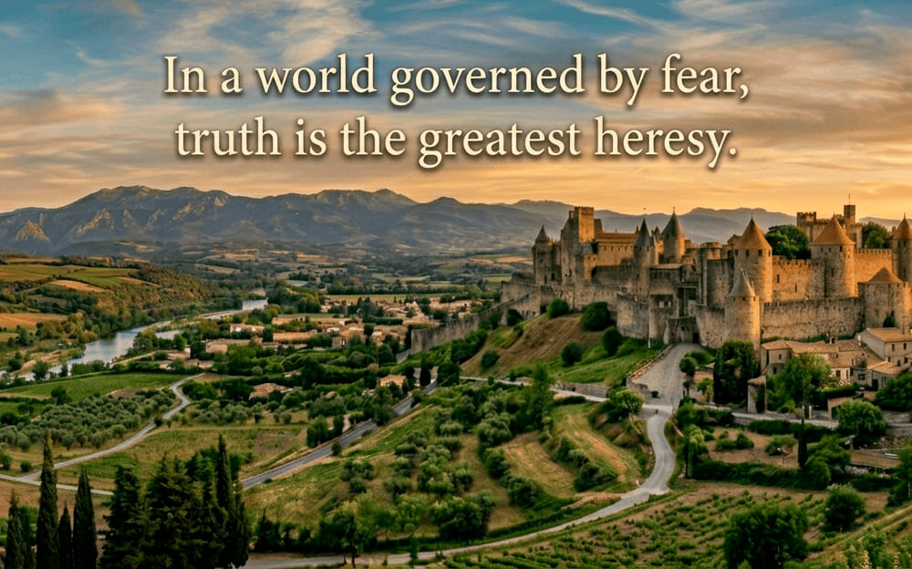 In a world governed by fear, truth is the greatest heresy.